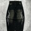 Jean baggy con strass