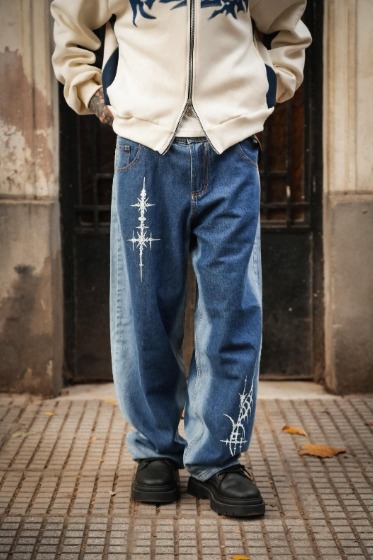 Jean baggy tribal