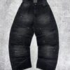 Jean Baggy Black "Strass"