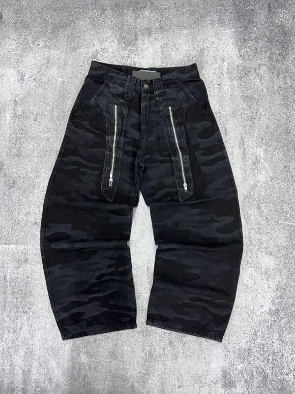 Jean Baggy Camo blue