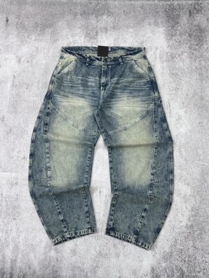 Jean Baggy Stone con recortes