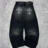 Jean Baggy Black "Skull"