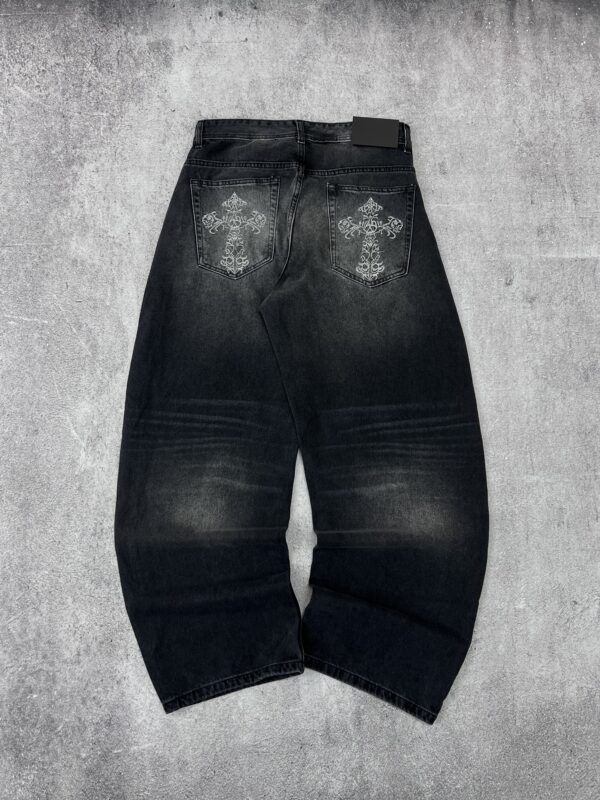 Jean Baggy Black "Skull"